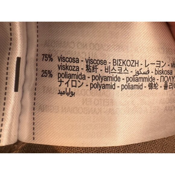 2/$30 ZARA Womens M-L Wrap Blouse Taupe Brown Viscose Blend - Picture 7 of 15